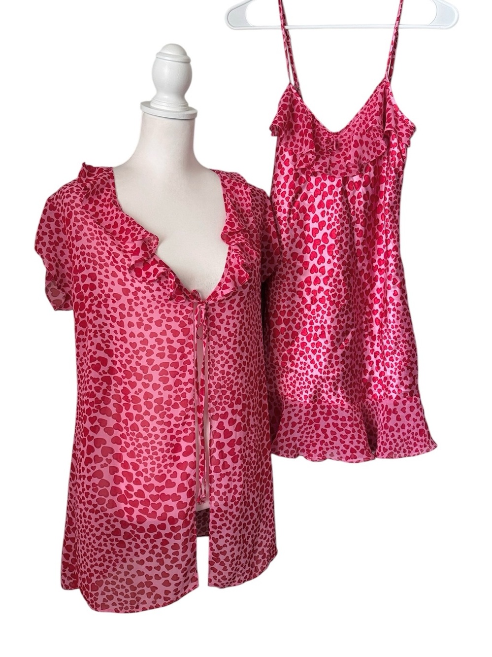 Lingerie Chemise Slip Robe Set - Picture 2 of 12